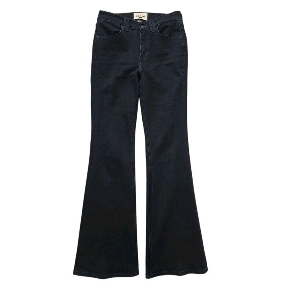 Boden Dark Wash Flare Jeans W29 L33 High Waisted Slim Fit Retro 70s Vibe